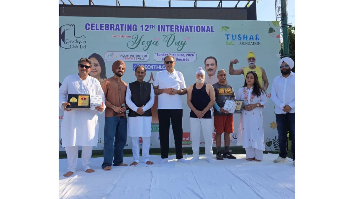 Tushar Foundation, Media & Entertainment Skills Council (MESC), and Indian Institute of Creative Skills (IICS) Celebrate International Yoga Day with Grand Wellness Event in Chandigarh