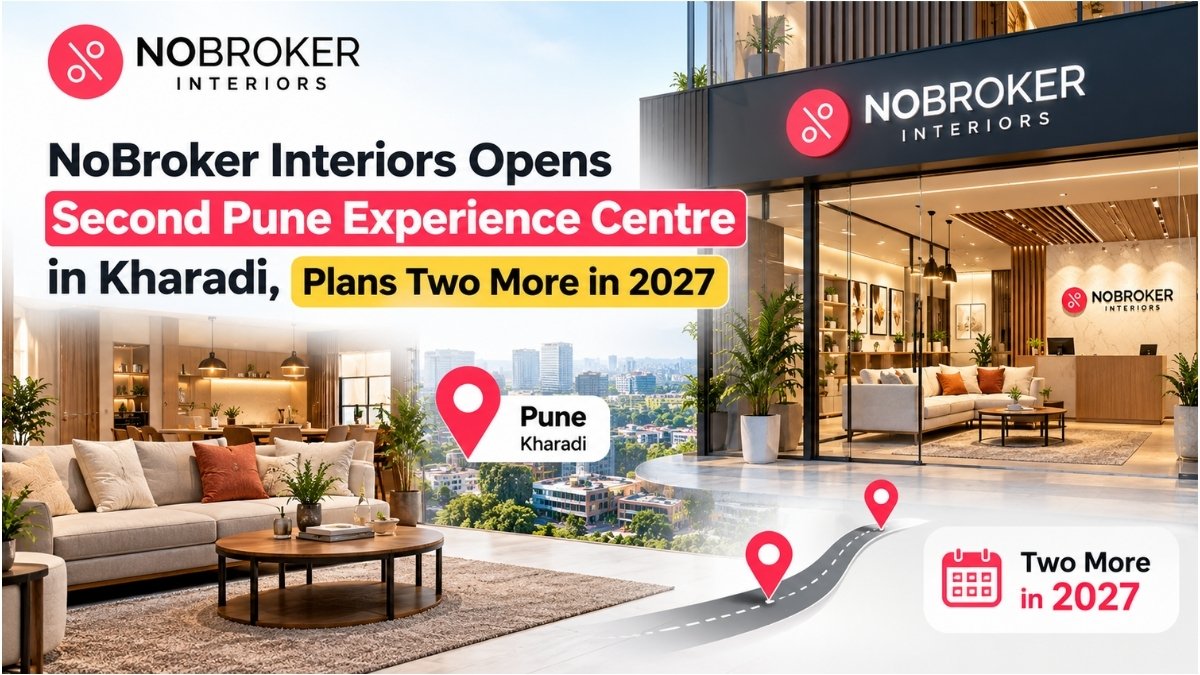 NoBroker Interiors Opens Second Pune Experience Centre in Kharadi, Plans Two More in 2027